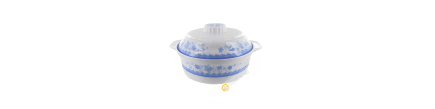 Bowl and lid round-plastic-18,5-25,5 cm Vietnam