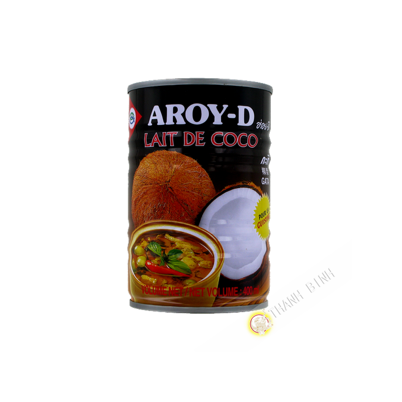La leche de coco para cocinar AROY-D 400 ml de Tailandia