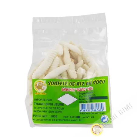 Arroz inflado, 200g de coco 