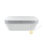 Alufoil contenedor + tapa 10pcs 10x20x7cm