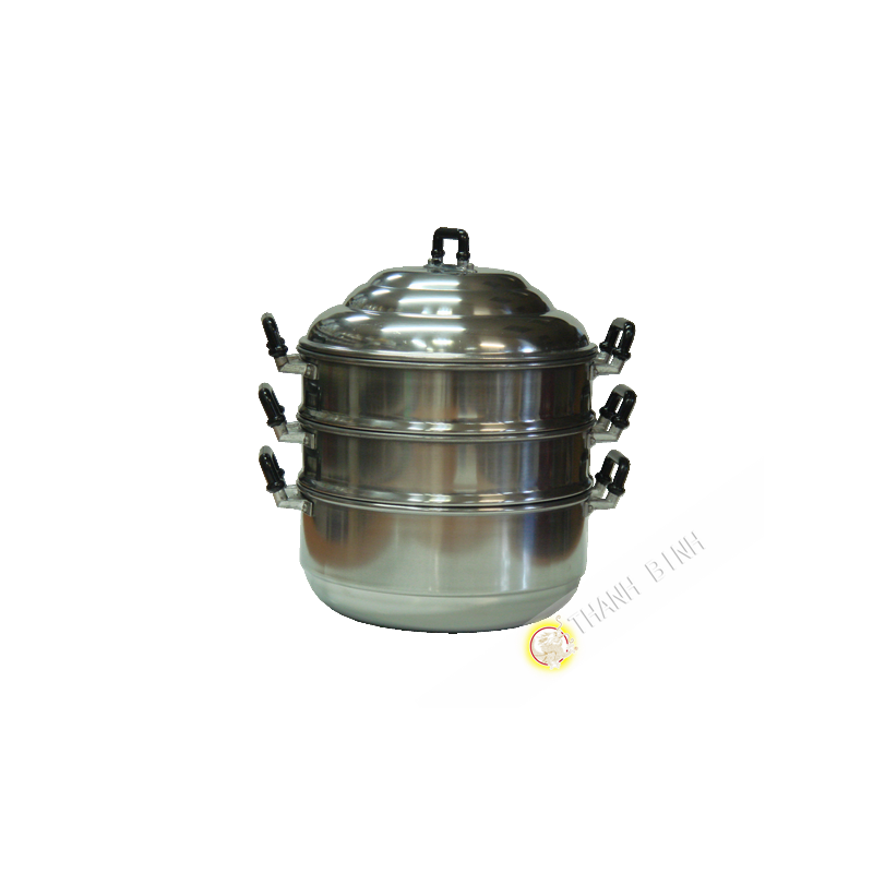 Steam pot 2-storey aluminium PSP 24-28-30cm Thailand Steam pot 2-storey aluminium PSP 24-28-30cm Thailand