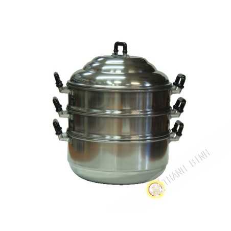 Pentola a vapore di 2 piani in alluminio PSP 24-28-30cm Thailandia