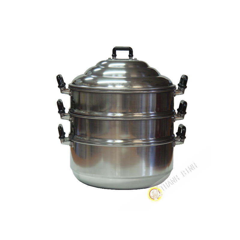 VEVOR Cuiseur Vapeur Cuit Vapeur Inox 22cm avec Marmite 2,8L et