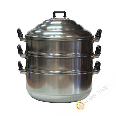 Steam pot 2-storey aluminium PSP 24-28-30cm Thailand