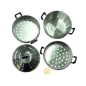 Steam pot 2-storey aluminium PSP 24-28-30cm Thailand Steam pot 2-storey aluminium PSP 24-28-30cm Thailand