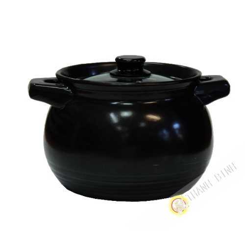Pot in molten black earth 3W China