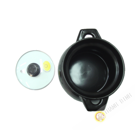 Pot in molten black earth 3W China