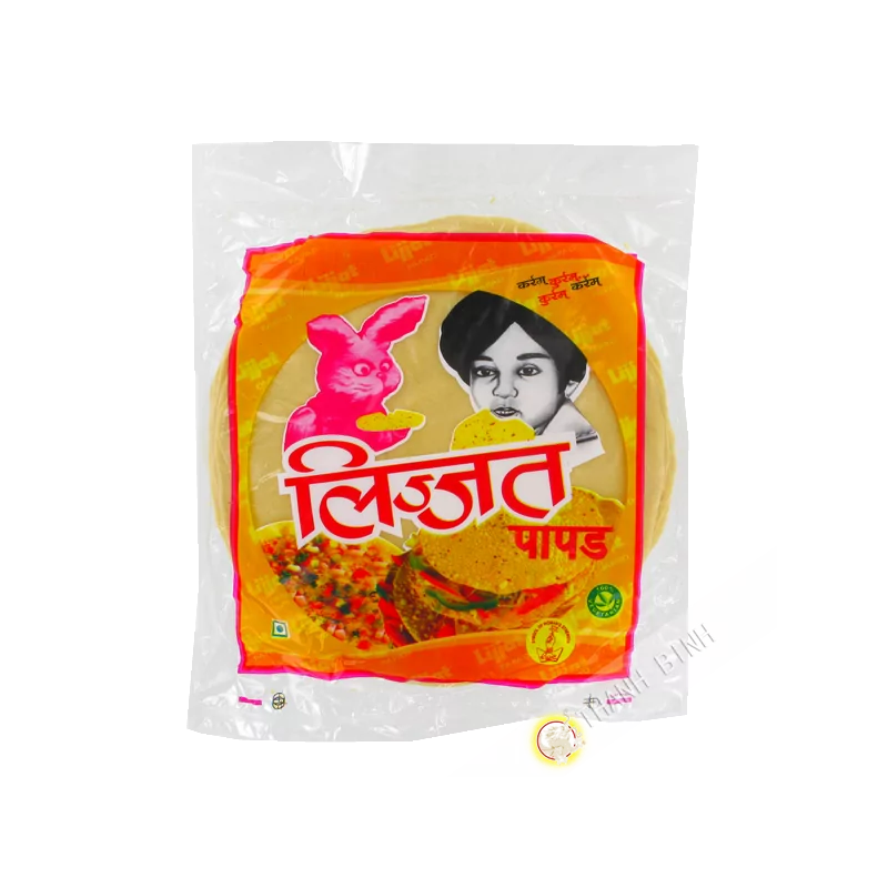Papadum comino LIJJAT 200g India Papadum comino LIJJAT 200g India