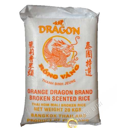 Fragrant rice broken 2 times DRAGON GOLD 20kg Thailand