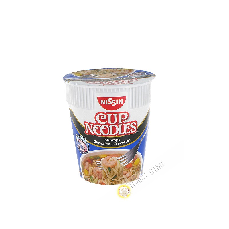 Fideos de la sopa de camarón hamayak taza de NISSIN 63g