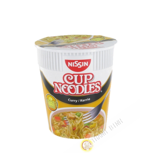 Fideos de la sopa de curry de la copa de NISSIN 67g