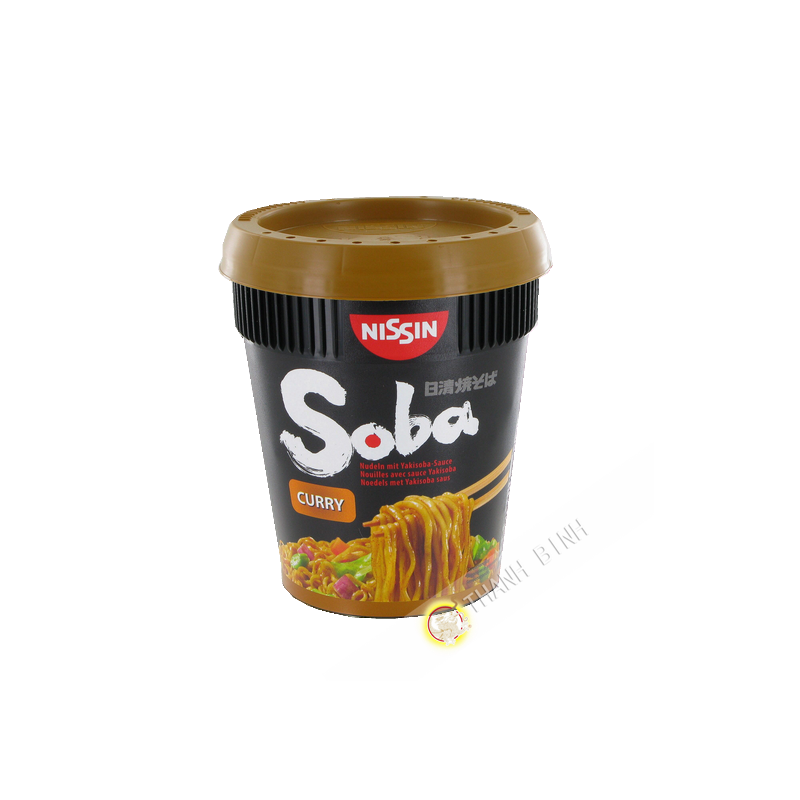 Nouilles Soba curry avec sauce yakisoba NISSIN 88g