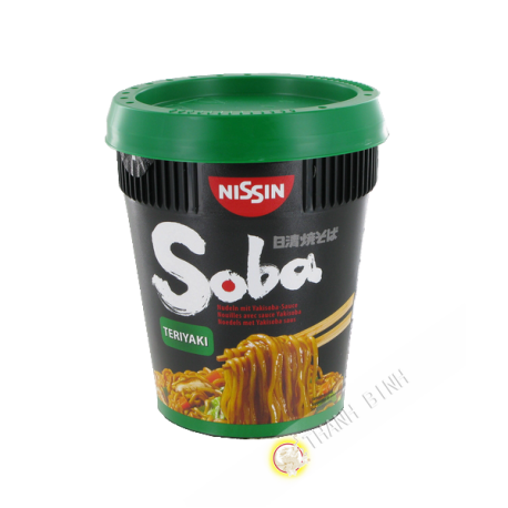 Fideos Soba con Terriyaki salsa yakisoba NISSIN 90g
