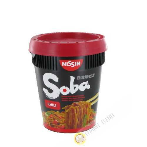 Soba-nudeln Hot Chilli mit soße, NISSIN yakisoba 92g