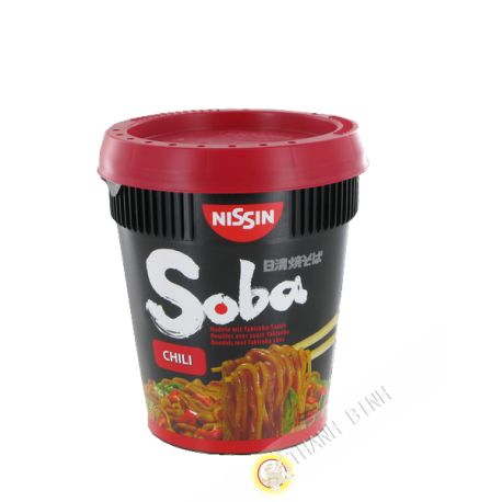 Fideos Soba con Hot Chilli salsa yakisoba NISSIN 92g
