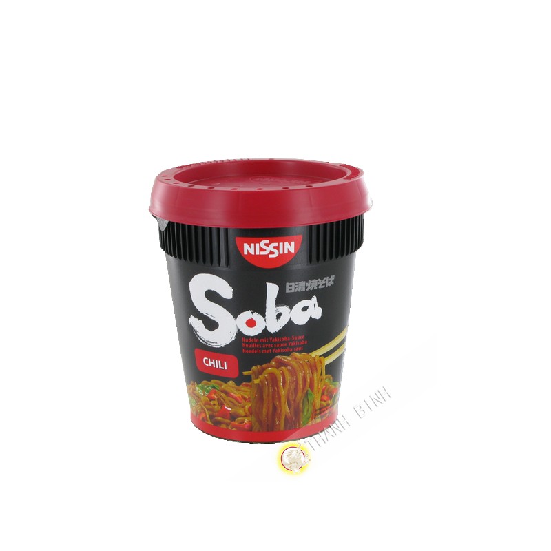 Nouilles Soba Hot Chilli avec sauce yakisoba NISSIN 92g