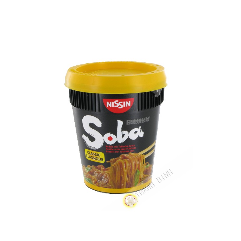 Fideos Soba con la clásica salsa yakisoba NISSIN 92g