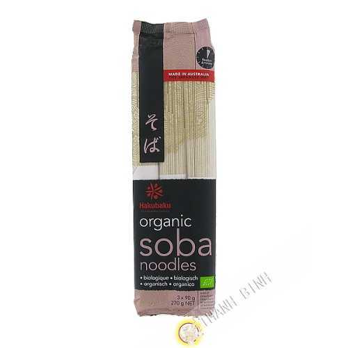 Pasta de soba orgánica HAKUBAKU 270 g de Japón