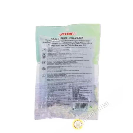 Rong biển Wakame cho súp hoặc salad WEL-PAC 56,7g Nhật Bản