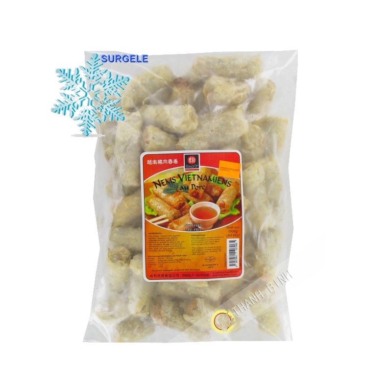 Rollitos de primavera con carne de cerdo 50pcs - SURGELES