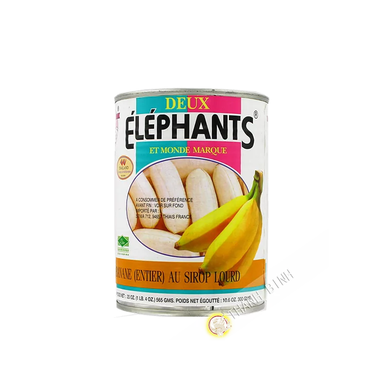 Banane entier au sirop lourde ELEPHANTS 565g Thailande