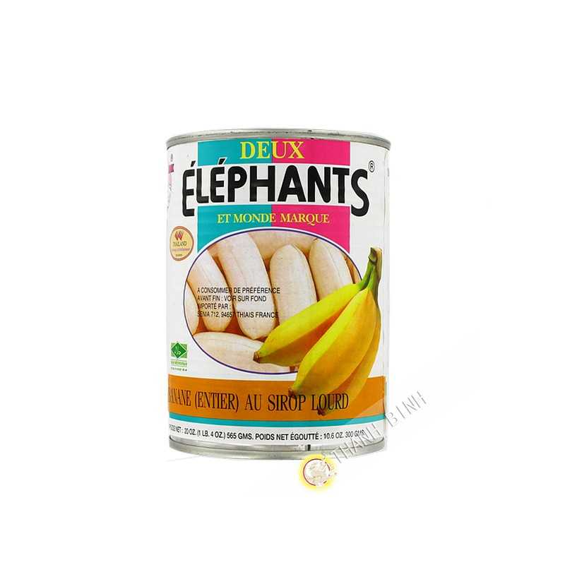 Banana whole in syrup heavy ELEPHANTS 565g Thailand