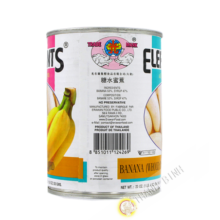 Banane in aller schwere sirup ELEPHANTS 565g Thailand