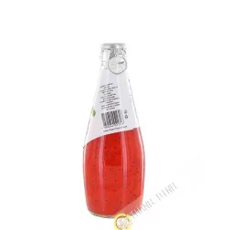 Drink in the seeds of basil strawberry 290ml Thailand