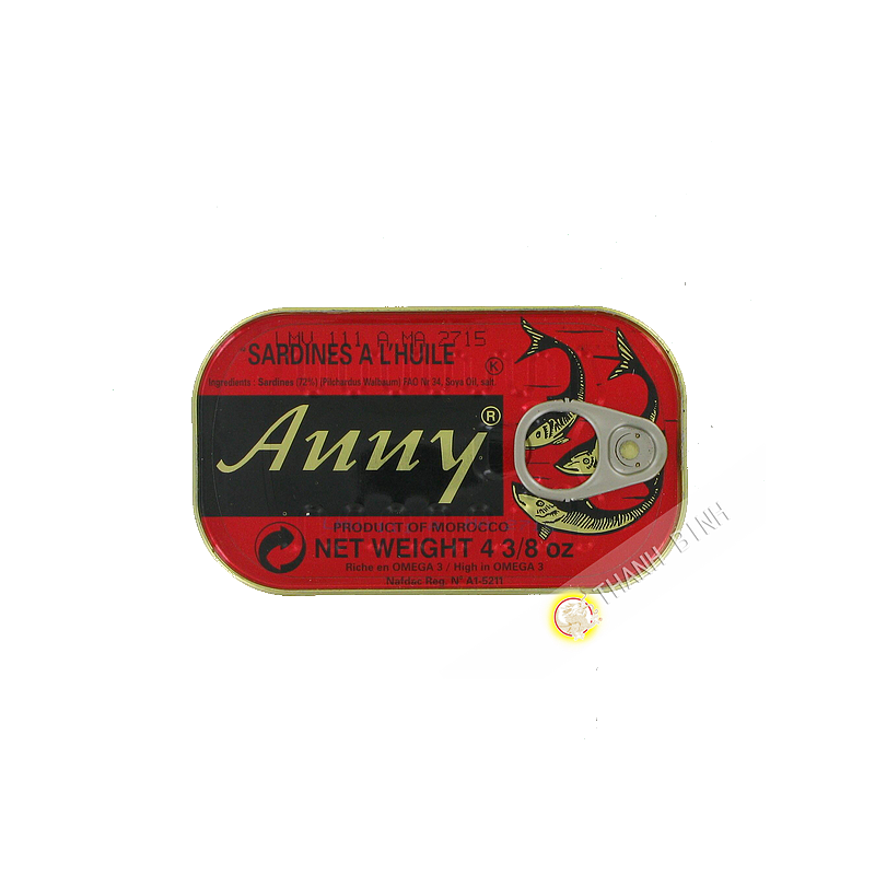 Sardine à l'huile ANNY 125g Maroc Sardine à l'huile ANNY 125g Maroc