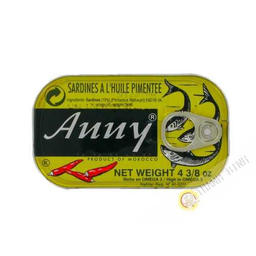 Sardinas en aceite con especias ANNY 125g de Marruecos