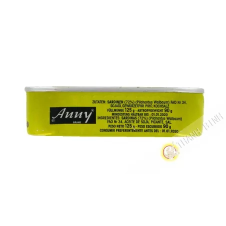 Cá mòi với dầu cay ANNY 125g Ma-rốc
