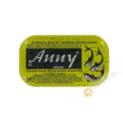 Sardine à l'huile pimenté ANNY 125g Maroc