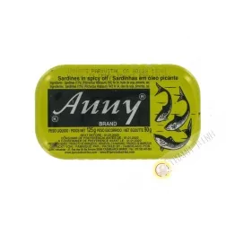 Sardine à l'huile pimenté ANNY 125g Maroc