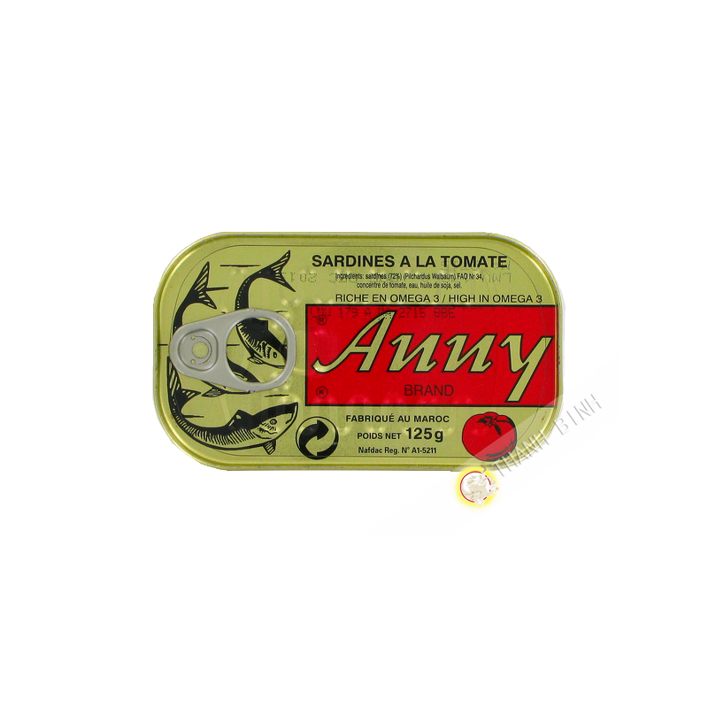 Sardine à la tomate ANNY 125g Maroc