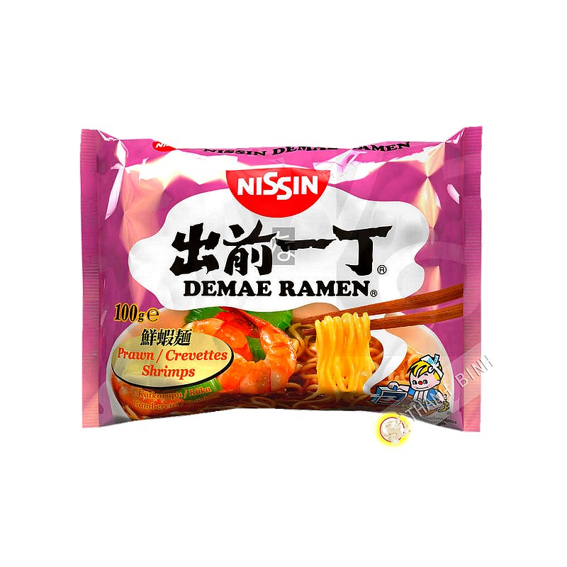 Zuppa di noodle Ramen Demae gamberetti NISSIN 100g Ungheria