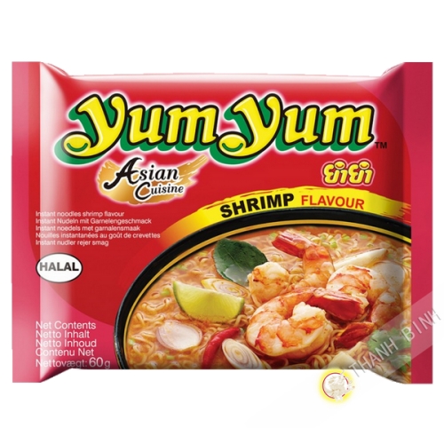 Fideos instantanee Yum yum de camarón 60g - Tailandia