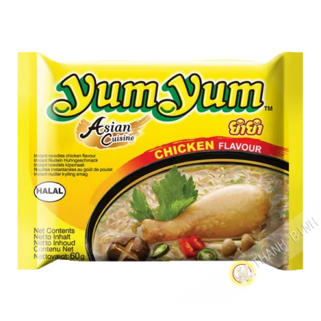 Noodle instantanee Yum yum di pollo 60 g