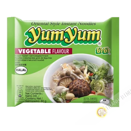 Sopa de fideos vegetariana YUM YUM 60g de Tailandia