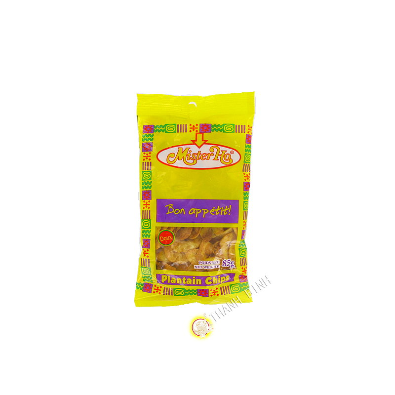 Chips banane plantain doux MISTER HO 85g COSTA RICA Chips banane plantain doux MISTER HO 85g COSTA RICA
