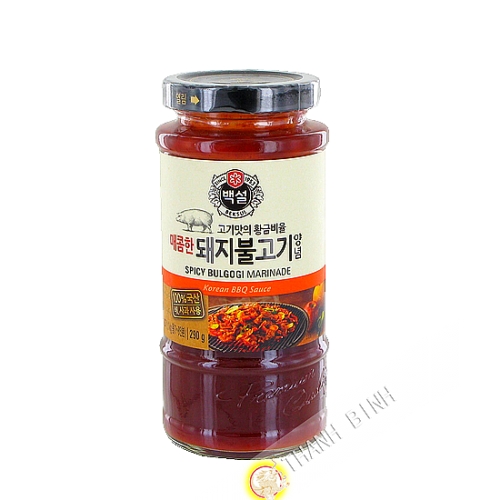 La salsa de la marinada Bulgogi de carne de cerdo barbacoa picante BEKSUL 290 g Corea