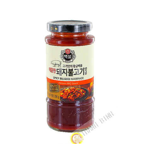 La salsa de la marinada Bulgogi de carne de cerdo barbacoa picante BEKSUL 290 g Corea