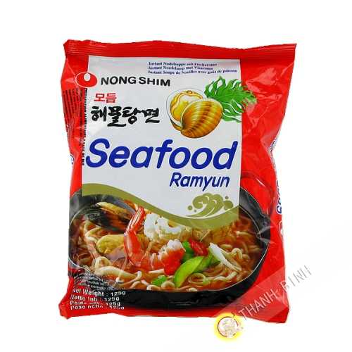 Sopa de fideos con Mariscos Ramyun NONGSHIM 125g de Corea