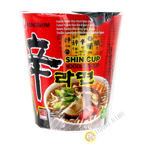 Soup noodle Shin Ramyum cup NONGSHIM 68g Korea