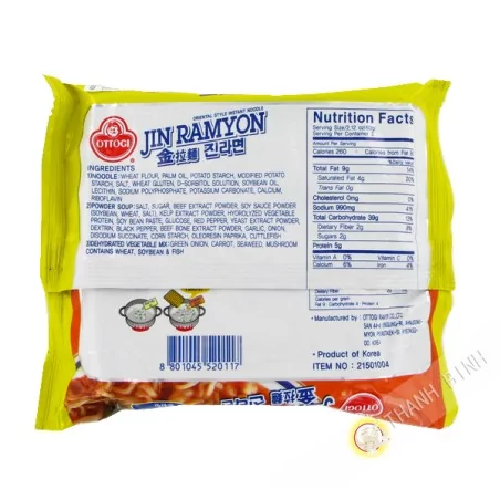 Soup noodle Jin Ramen Mild OTTOGI 120g Korea