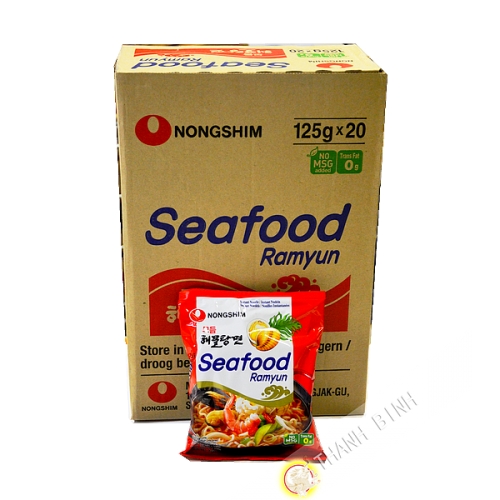 Soupe nouille Seafood Ramyun NONGSHIM Carton 20x125g Corée