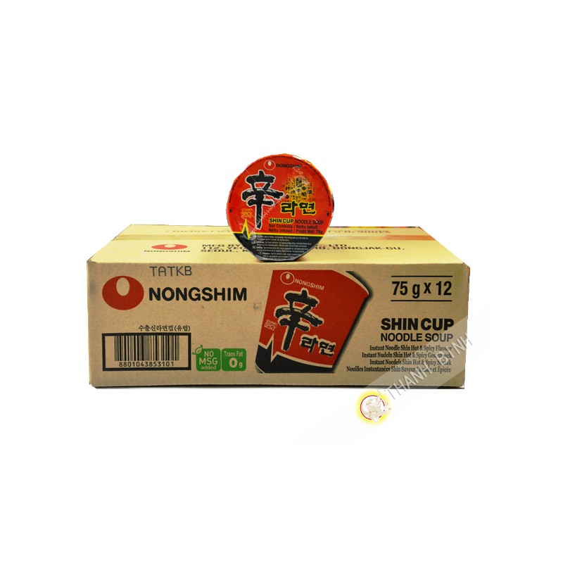 Zuppa di Shin Ram Yum coppa 12x75g - Corea