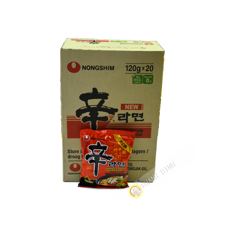 Suppe, nudel-Shin Ramyum würzig NONGSHIM Karton 20x120g Korea Suppe, nudel-Shin Ramyum würzig NONGSHIM Karton 20x120g Korea