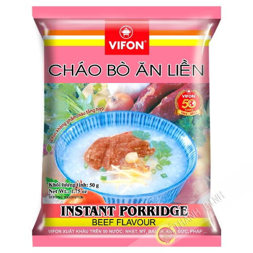 Minestra di riso, carne di manzo VIFON 50g Vietnam