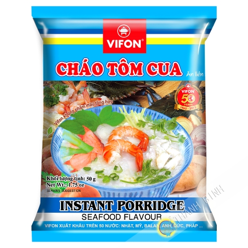 Sopa de arroz de cangrejo y camarones VIFON 50g de Vietnam