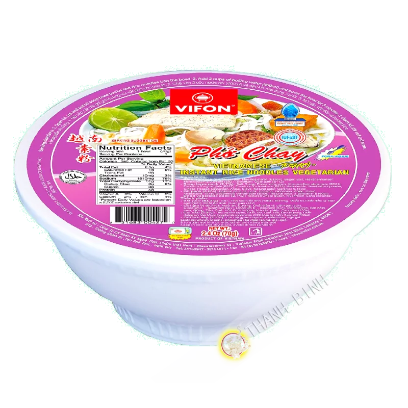Phở chay tô ăn liền VIFON 70g Việt Nam